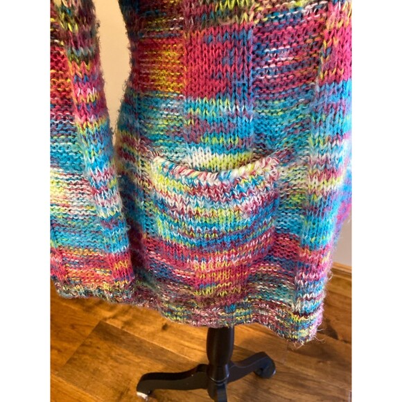 Bobbie Brooks Women’s Sweater  Size Medium Rainbow Colors Fuzzy Soft Knit - Picture 5 of 10